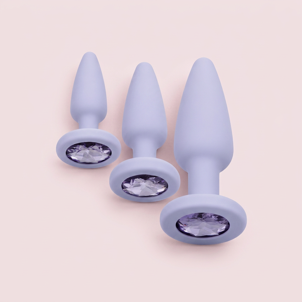 Butt Plugs collection preview on soft blush