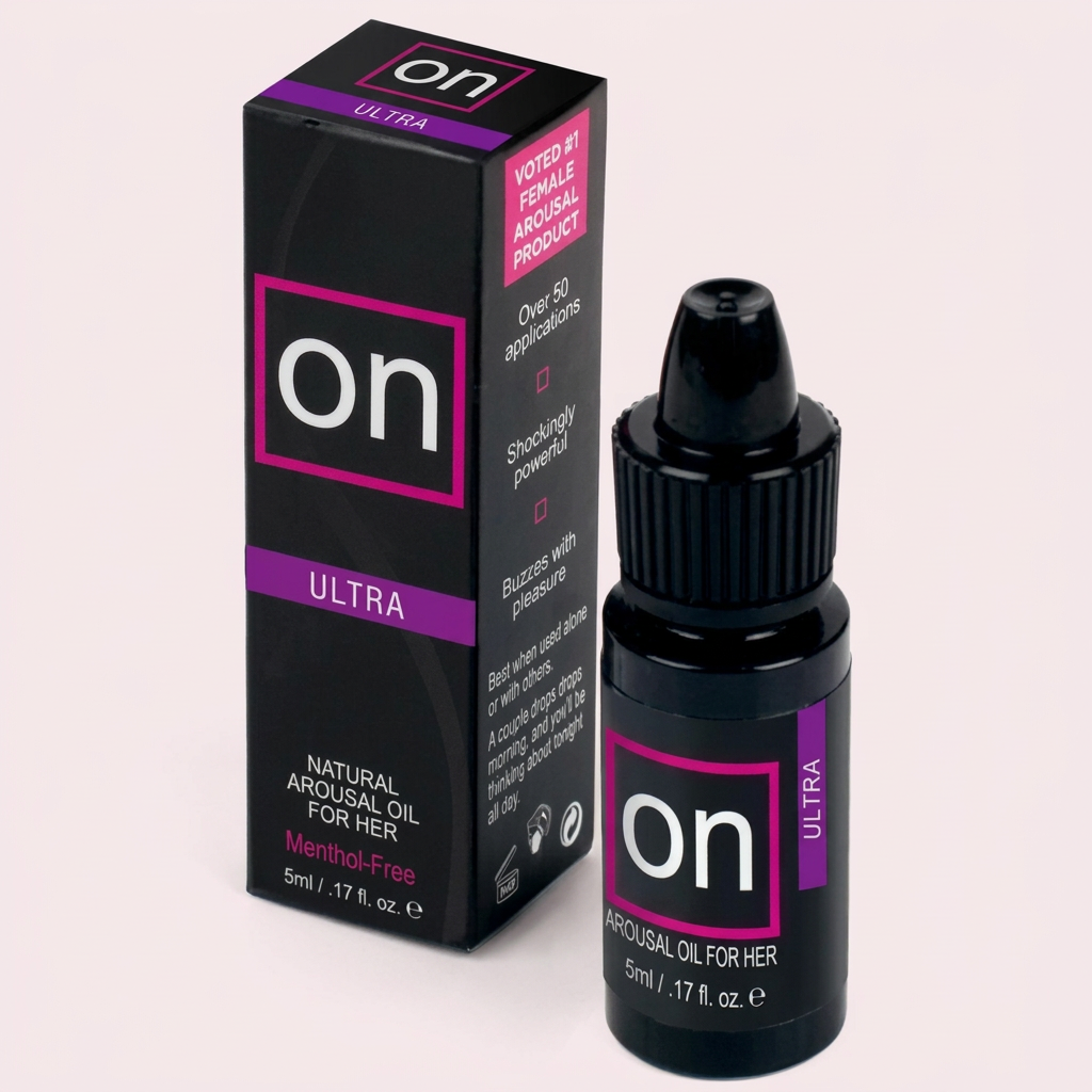 Arousal Oils and Creams collection preview on pale blush