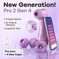 Satisfyer Pro 2 Generation 4 App-Controlled Clitoral Stimulator, Amethyst
