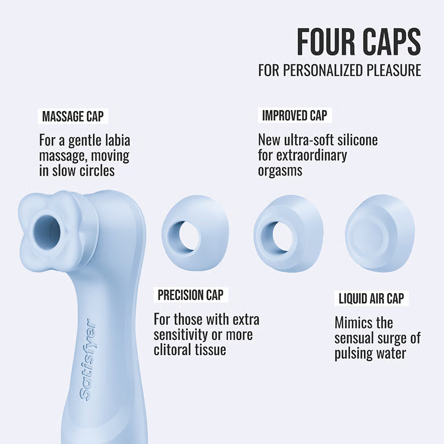 Satisfyer Pro 2 Generation 4 App-Controlled Clitoral Stimulator, Serene Blue