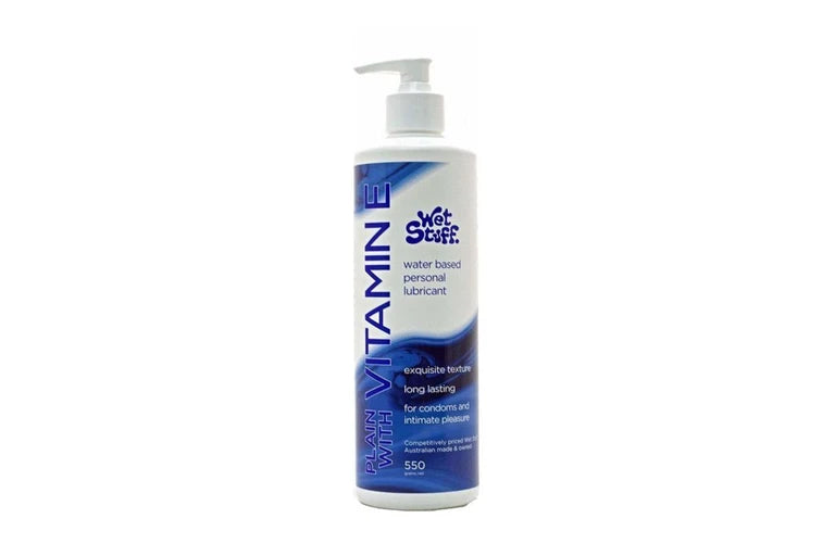 Wet Stuff Vitamin E Water Based Lubricant 550g Pump Dispenser