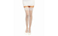 Dreamgirl Lace Top Thigh High Stockings White
