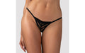 Lune Bellis Mesh Thong – Black XS/S