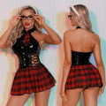 JCW 5933 Leatherette Outfit with Neck Tie O/S