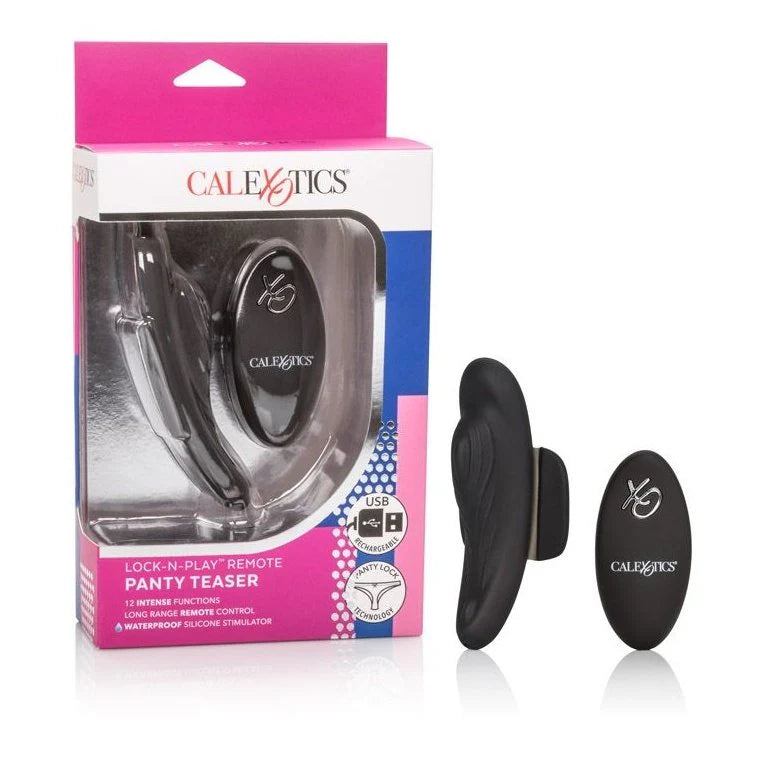 CalExotics Lock-N-Play Remote Petite Panty Pleaser with Magnetic Tabs and Wireless Remote Control