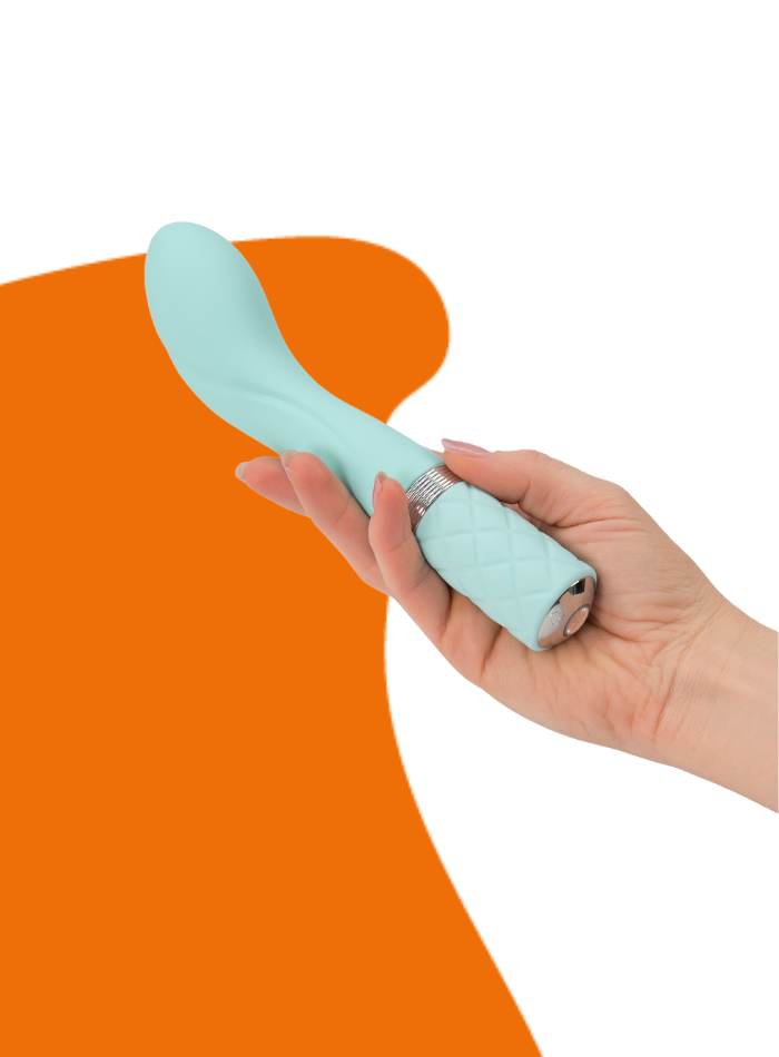 Pillow Talk SASSY G-Spot Vibrator - Swarovski Crystal Luxury Design Teal