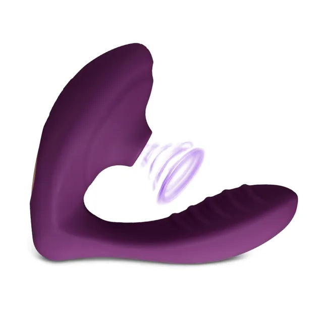 Dual Action Clitoral Suction & G-Spot Vibrator – Dark Purple