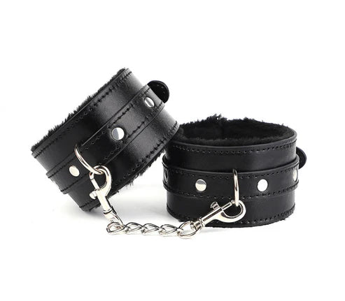 JCW Black  Fluffy Handcuffs