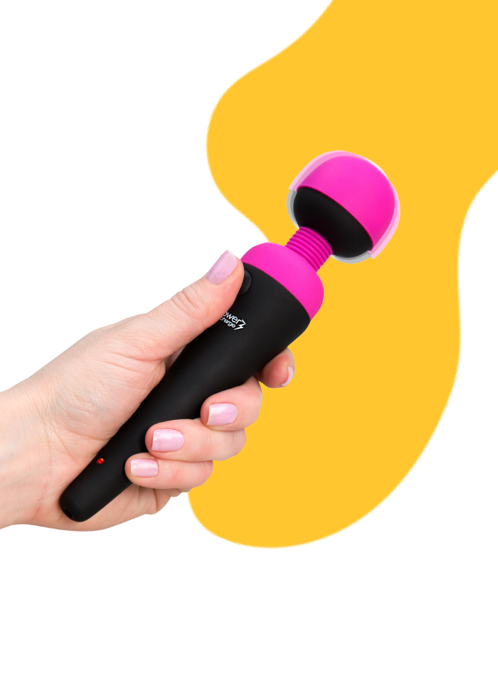 BMS Factory PalmPower Recharge Waterproof Body Wand Massager