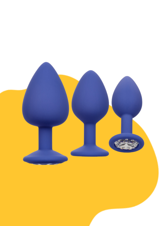 Cheeky GEMS 3 Piece ANAL TRAINING SET with SPARKLING GEMS