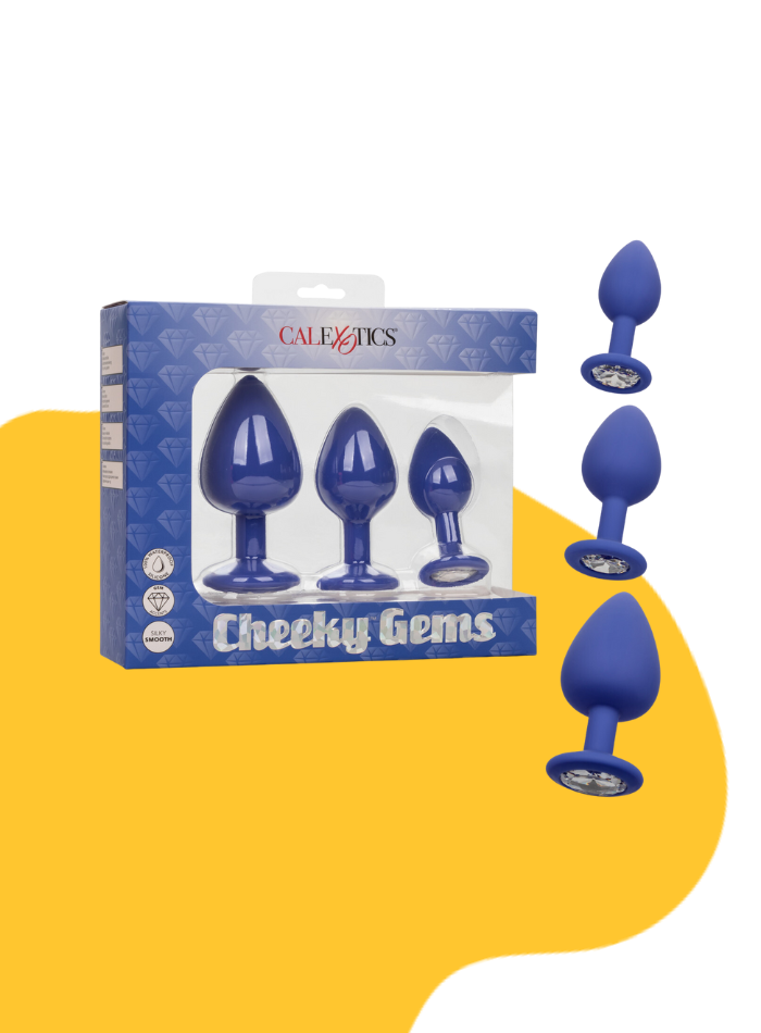 Cheeky GEMS 3 Piece ANAL TRAINING SET with SPARKLING GEMS