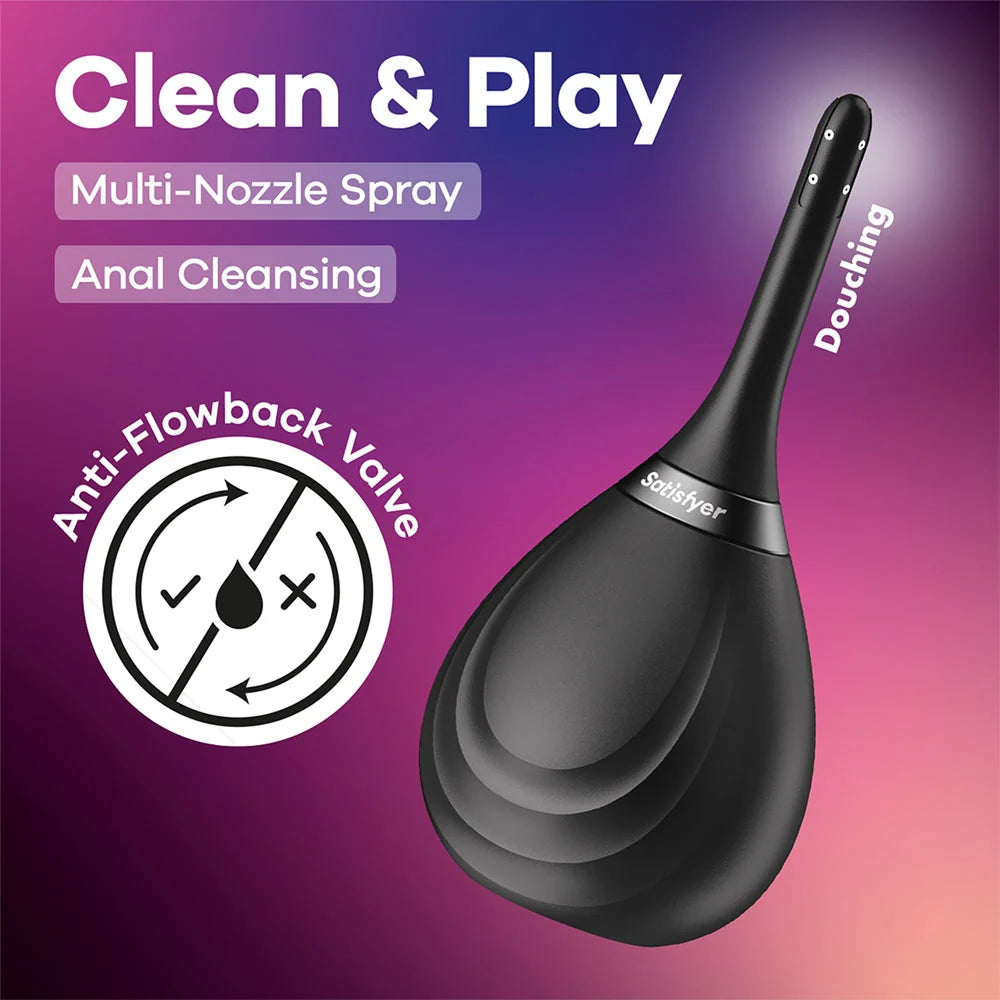 Satisfyer Clean & Play Douche - Black