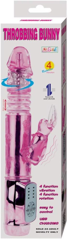 Baile Throbbing Bunny Rechargeable Two-Way Vibrator 24 cm