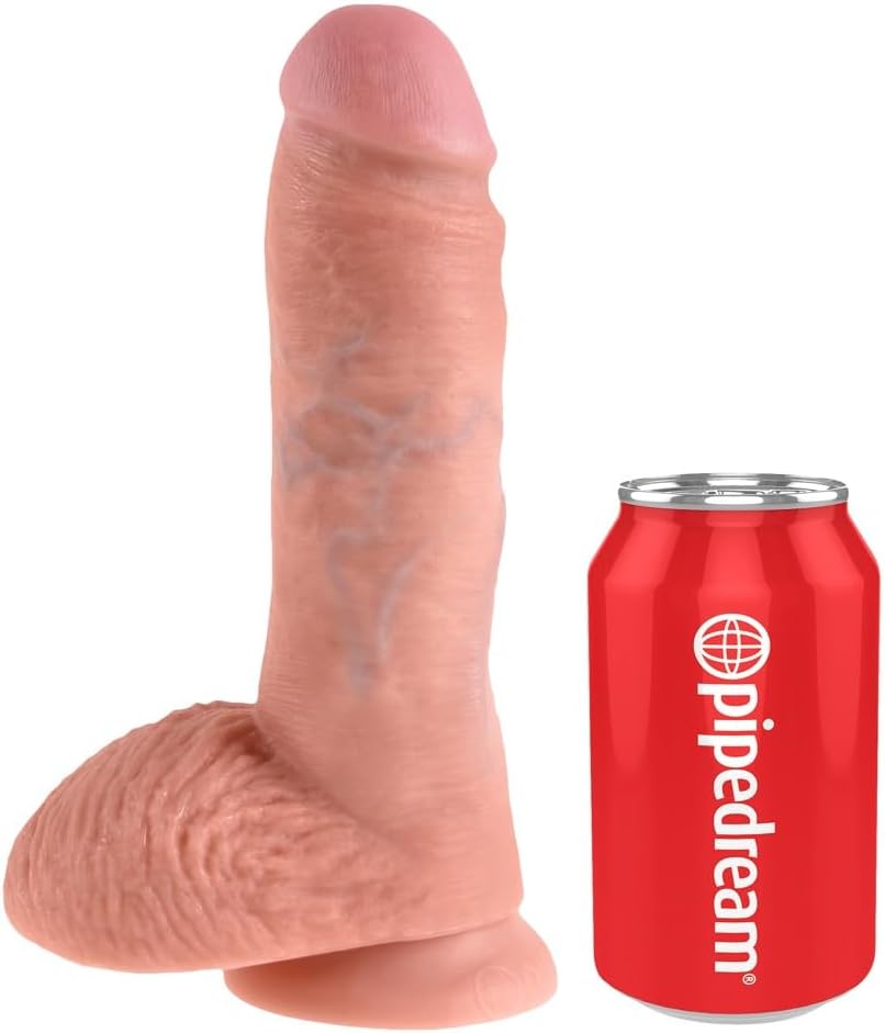 King Cock 8" with Balls Flesh