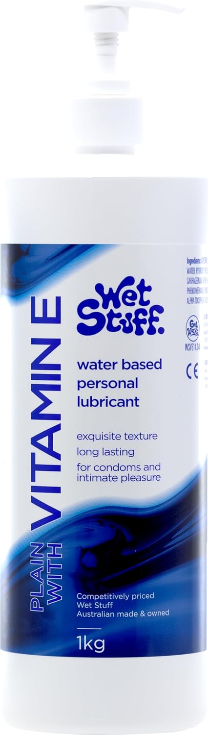 Wet Stuff Vitamin E Water-Based Lubricant 1kg Pump