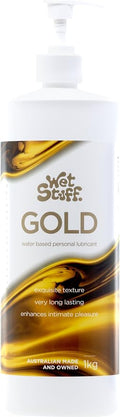 Wet Stuff Gold Water Based Lubricant 1kg Pump Dispenser