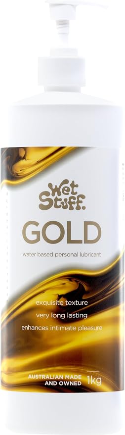 Wet Stuff Gold Water Based Lubricant 1kg Pump Dispenser