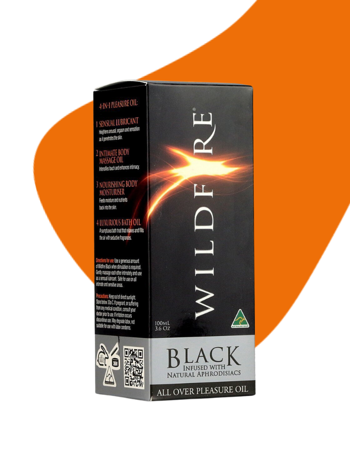 Wildfire BLACK 4 in 1 Pleasure Oil Double Strength Aphrodisiac Massage Oil 100ml