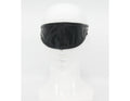 Love in Leather Black Leather Total Blockout Blindfold One Size Black
