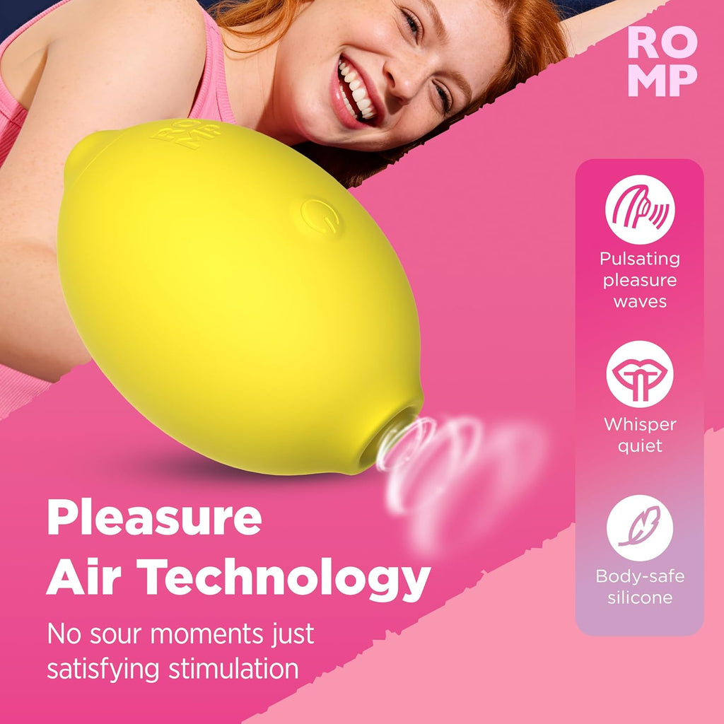 Romp Lemon Crush | Pleasure Air Clitoral Stimulator | Yellow