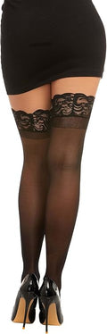 Dreamgirl Women's Thigh High  Black, One Size 0005