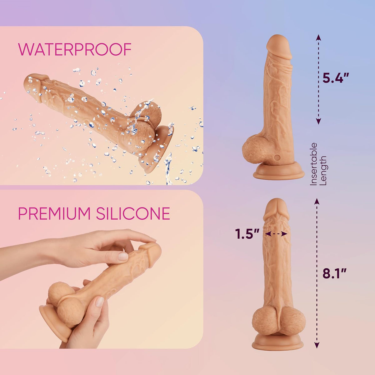 Femme Funn Vortex Turbo Baller Rotating Realistic Dildo Vibrator with Wireless Remote Control