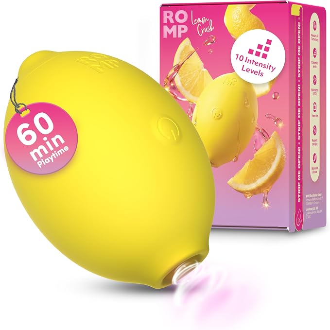 Romp Lemon Crush | Pleasure Air Clitoral Stimulator | Yellow