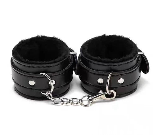 JCW Black  Fluffy Handcuffs