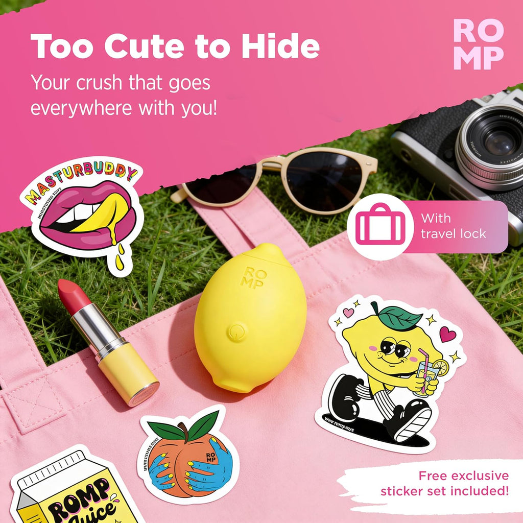 Romp Lemon Crush | Pleasure Air Clitoral Stimulator | Yellow
