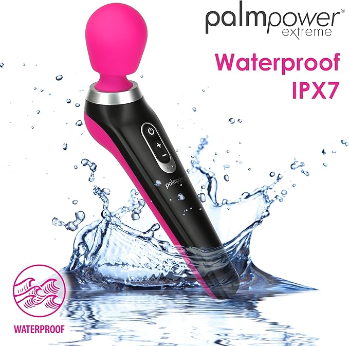 PalmPower EXTREME Cordless Rechargeable Body Wand Massager Pink
