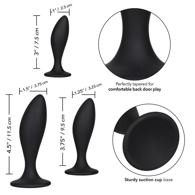 CaleXOtics SILICONE ANAL CURVE KIT with suction base