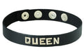 Spartacus Wordband Leather Collar – QUEEN