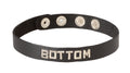 Spartacus Wordband Leather Collar – BOTTOM