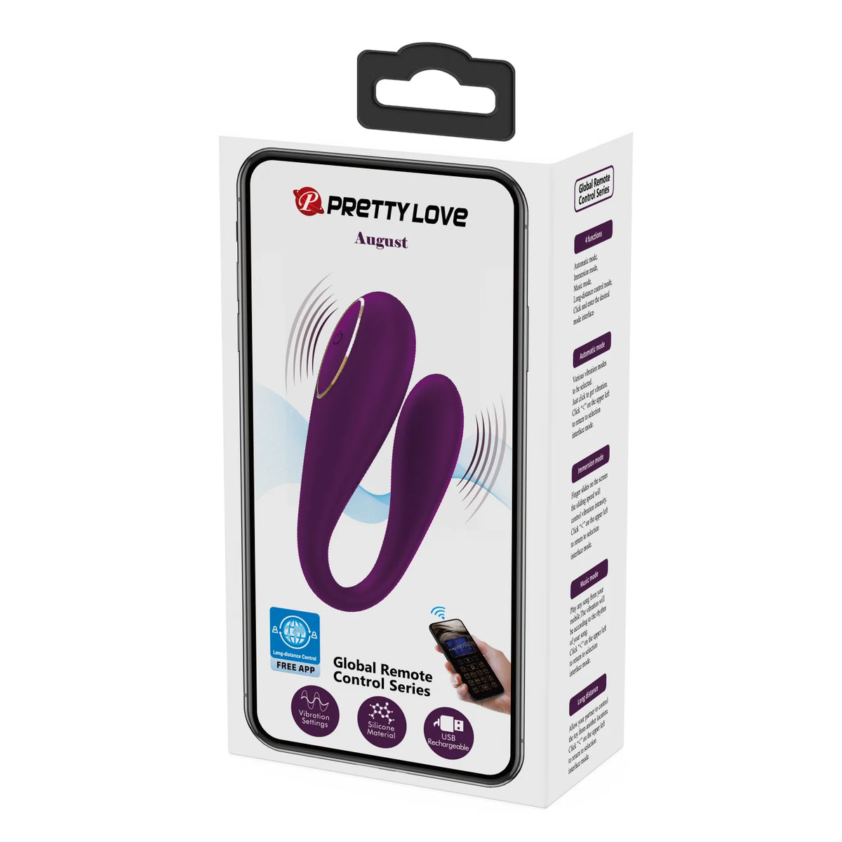 Pretty Love August Couples Toy Purple