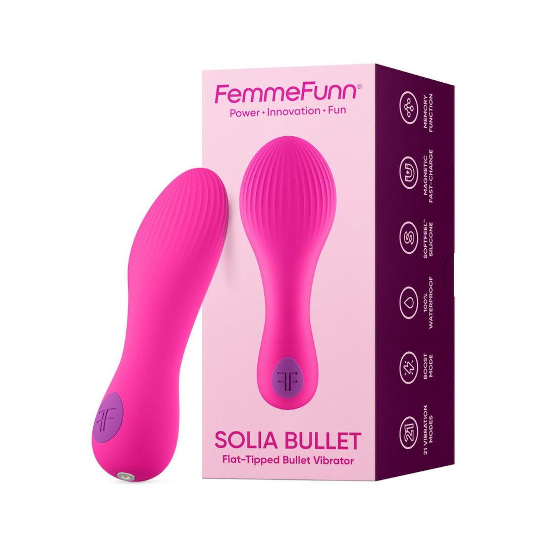 Solia Flat-Tipped Bullet Vibrator – Pink
