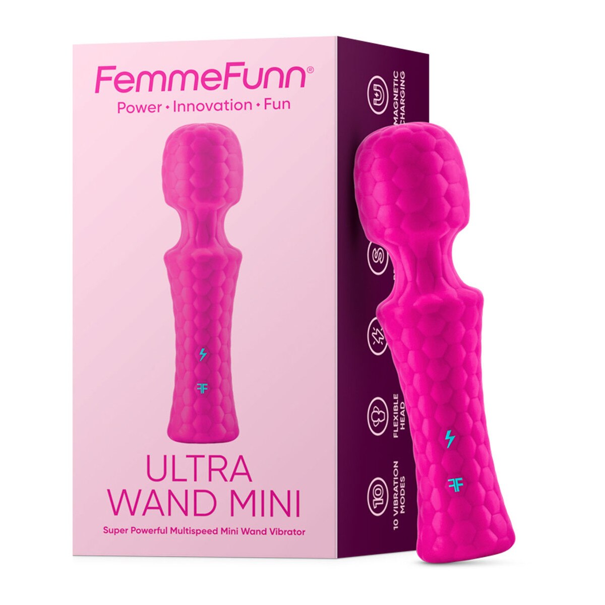 Ultra Wand Mini | Flexible Mini Wand Vibrator | Pink