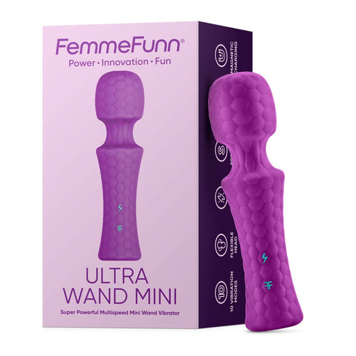 Ultra Wand Mini | Flexible Mini Wand Vibrator | Purple