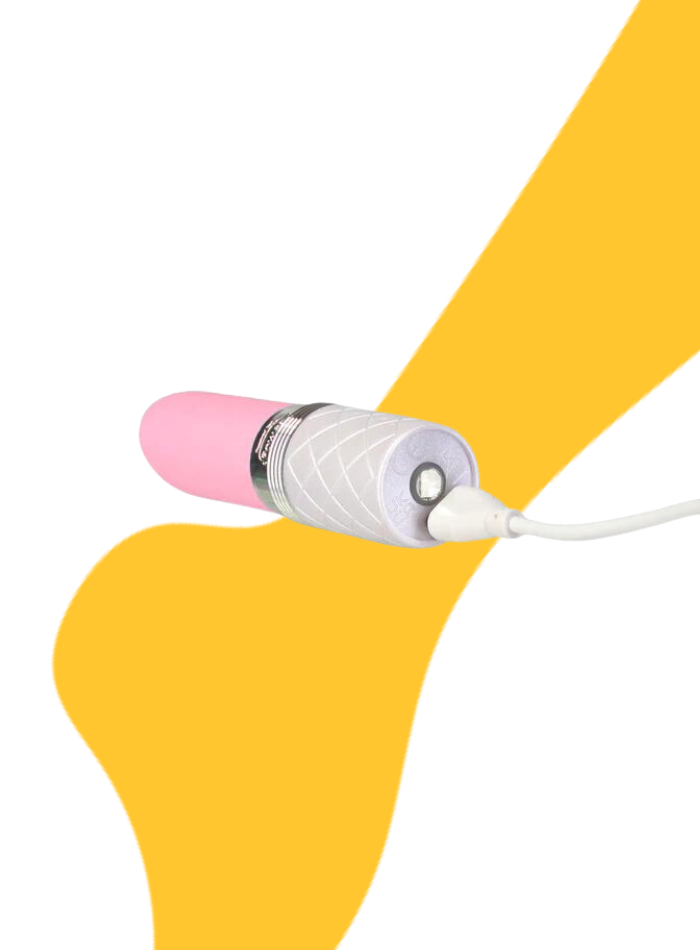 Pillow Talk LUSTY Swarovski crystal mini lipstick clitoral vibrator with flickering tongue