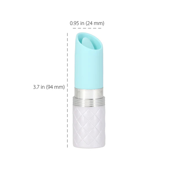 Pillow Talk LUSTY Swarovski crystal mini lipstick clitoral vibrator with flickering tongue