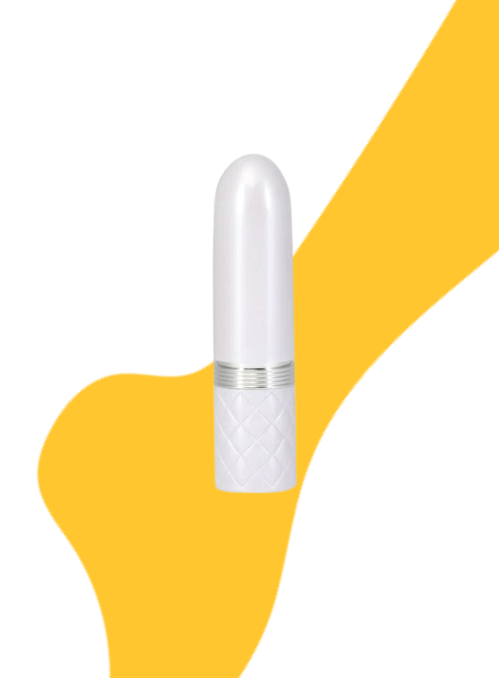 Pillow Talk LUSTY Swarovski crystal mini lipstick clitoral vibrator with flickering tongue