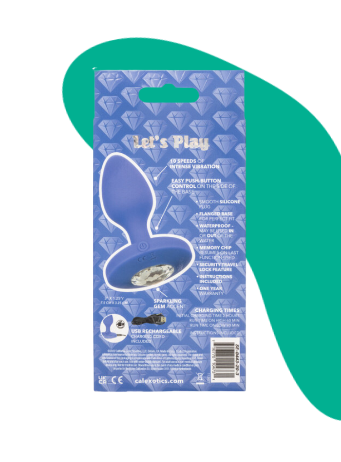 Cheeky Gems MEDIUM RECHARGEABLE VIBRATING Butt Plug