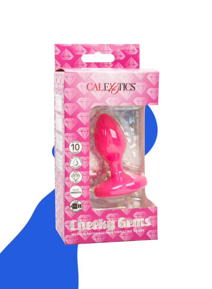 Cheeky Gems MEDIUM RECHARGEABLE VIBRATING Butt Plug