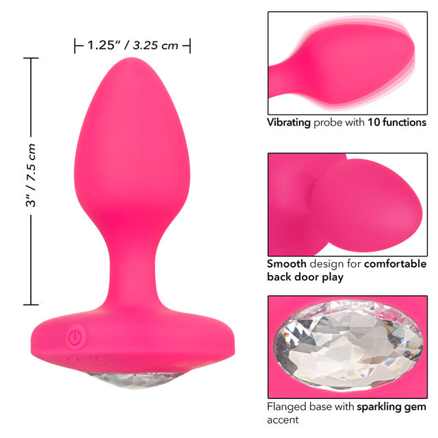 Cheeky Gems MEDIUM RECHARGEABLE VIBRATING Butt Plug