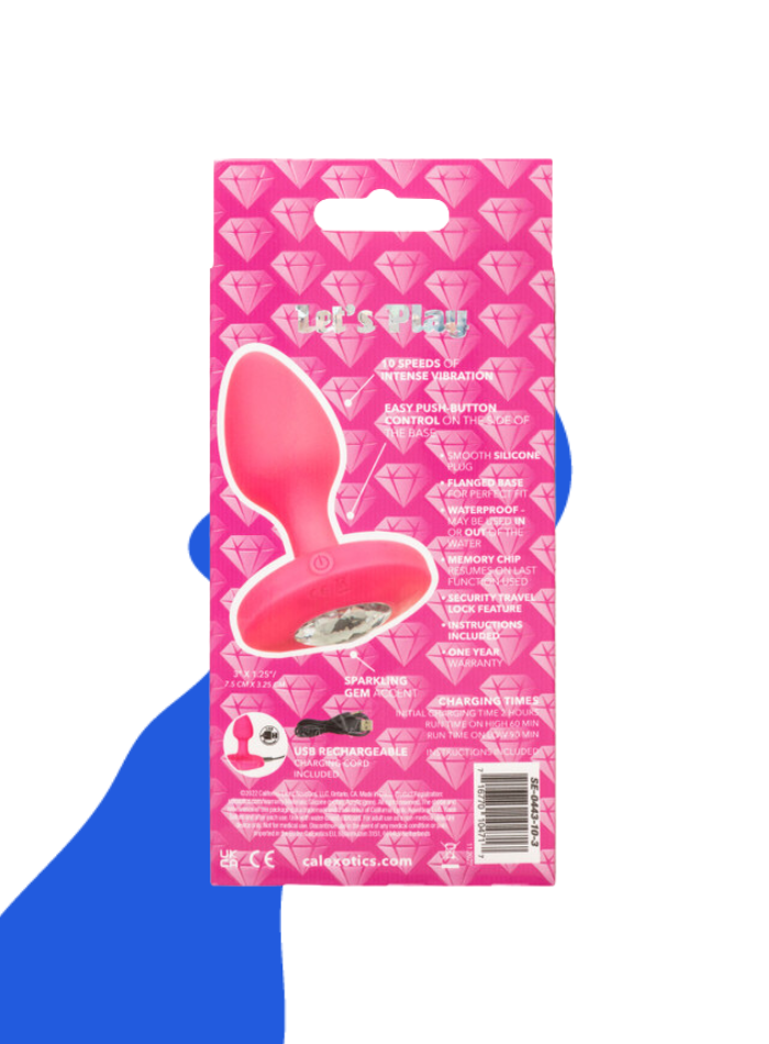 Cheeky Gems MEDIUM RECHARGEABLE VIBRATING Butt Plug