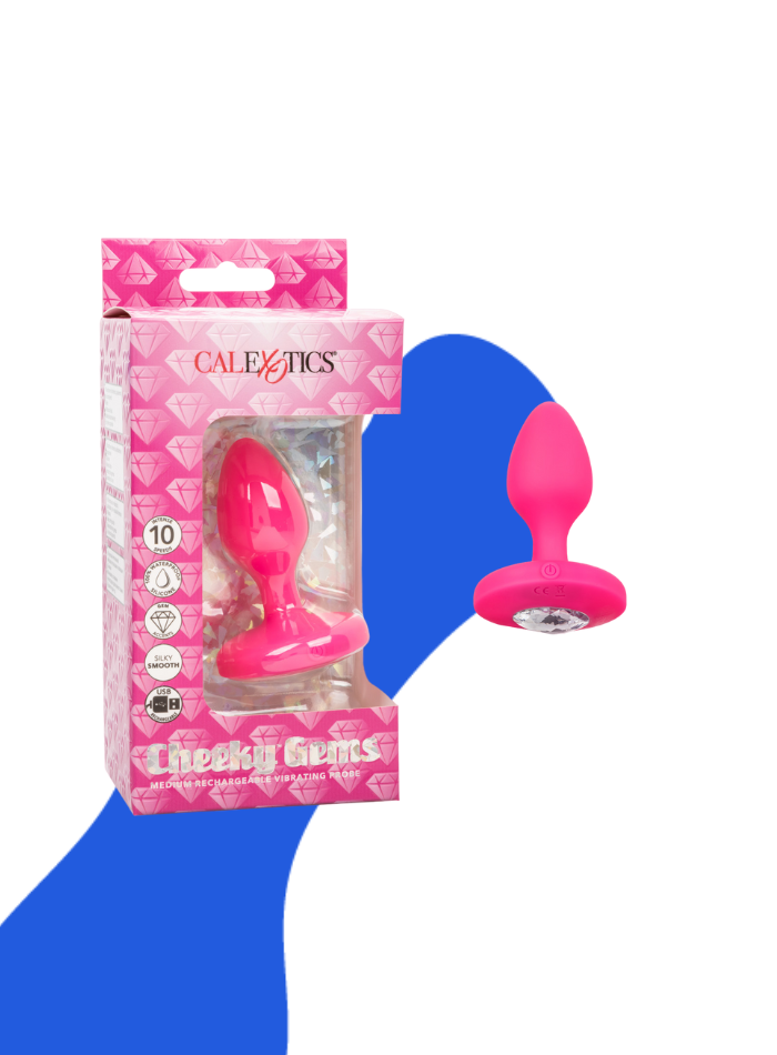 Cheeky Gems MEDIUM RECHARGEABLE VIBRATING Butt Plug