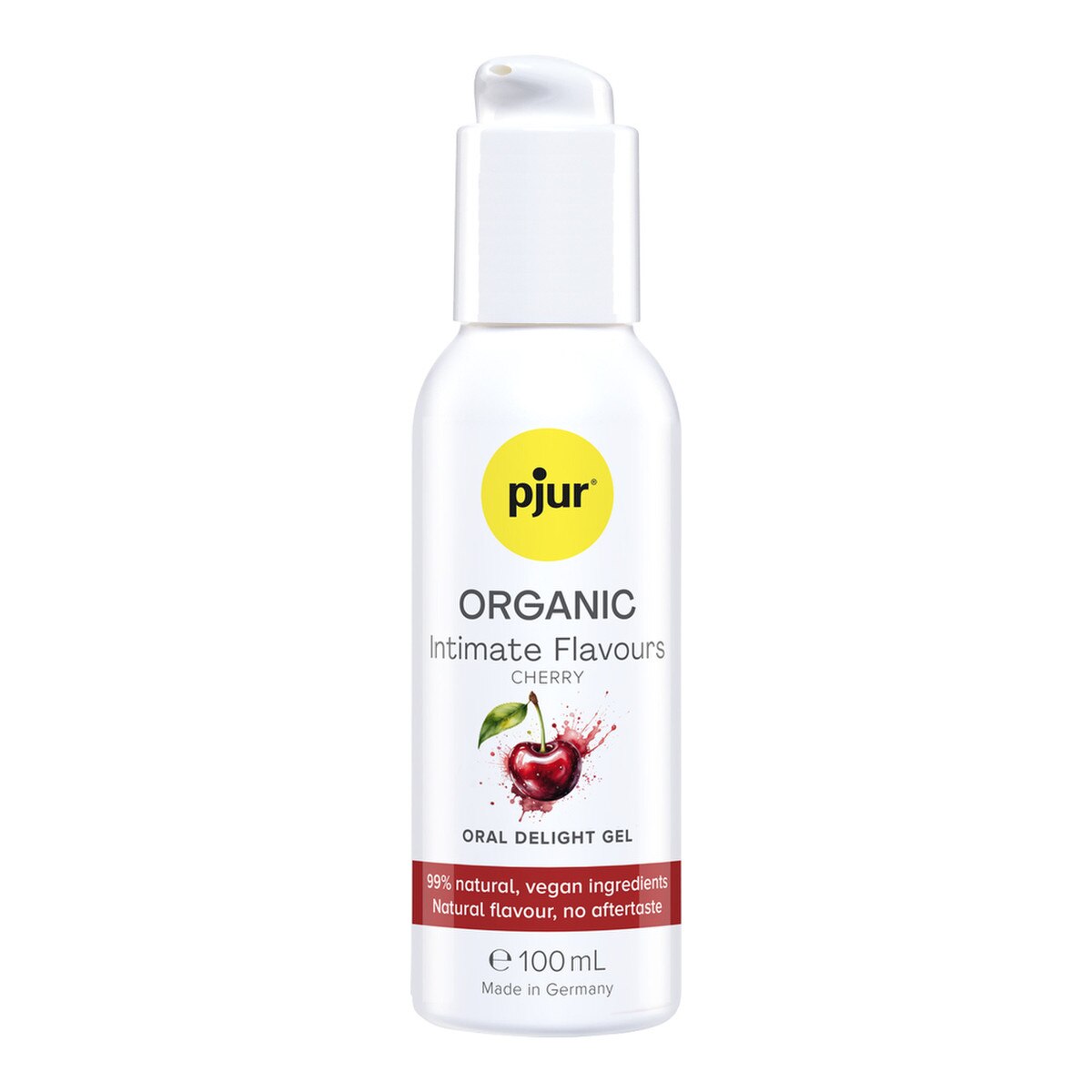 pjur Organic Cherry Oral Delight Gel 100ml bottle