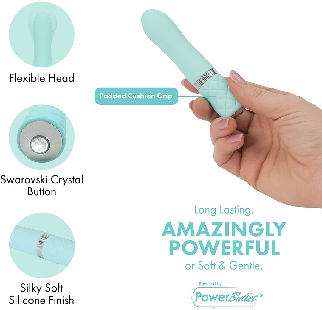 Pillow Talk FLIRTY Bullet Teal
