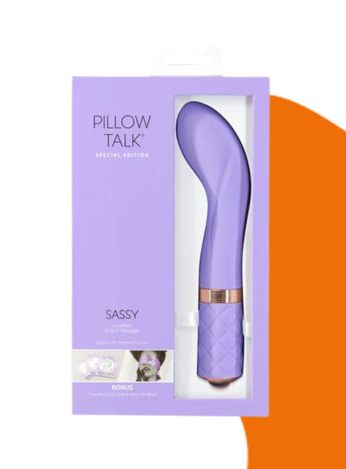 Pillow Talk SASSY G-Spot Vibrator - Swarovski Crystal Special Edition Sensual Kit Purple