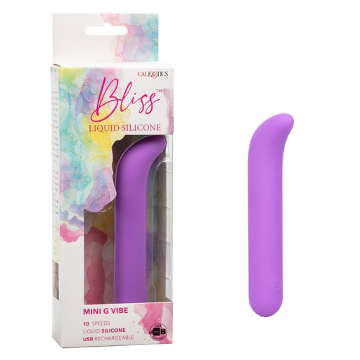 Bliss Liquid Silicone Mini G-Spot Vibrator Purple