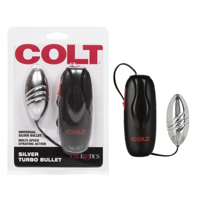 Colt Silver Turbo Bullet Vibrator with Remote Control